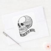 Memento mori vierkante sticker (Envelop)