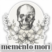 Memento Mori- VinylSticker Sticker (Voorkant)