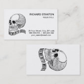Memento mori visitekaartje (Voorkant / Achterkant)