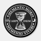 memento mori vivere magneet (Voorkant)
