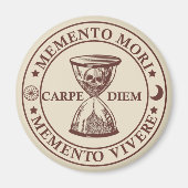 memento mori vivere magneet (Voorkant)