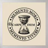 memento mori vivere poster (Voorkant)