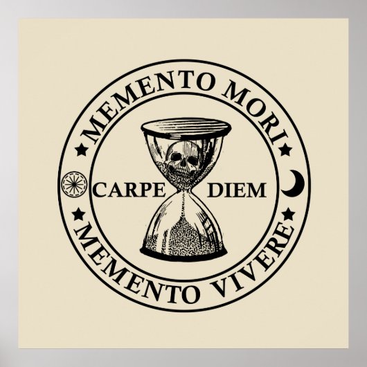 memento mori vivere poster (Voorkant)