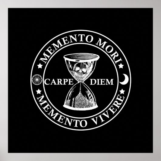 memento mori vivere poster (Voorkant)