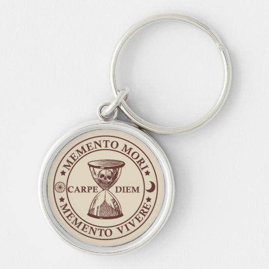 memento mori vivere sleutelhanger (Voorkant)