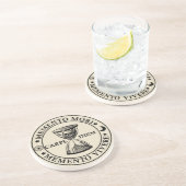 memento mori vivere zandsteen onderzetter (Zijkant)