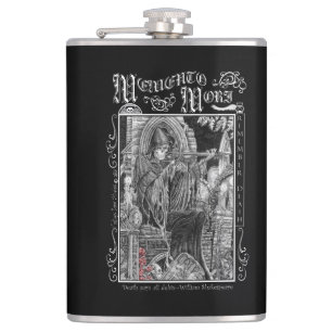 Memento Mori Whiskey Flask Heupfles