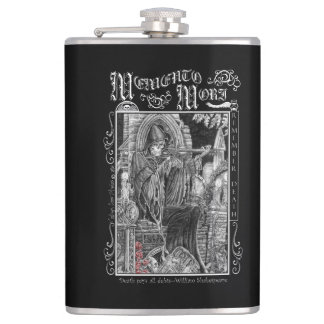 Memento Mori Whiskey Flask Heupfles