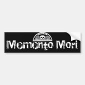 Memento Mori Winged Death Skull Bumpersticker (Voorkant)