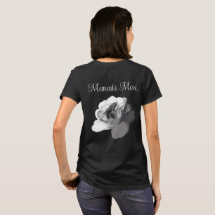 Memento Mori Witte Roos Donkere Academische Esthet T-shirt