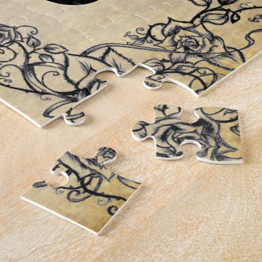  Memento Mori Woman Skull Legpuzzel (Zijkant)