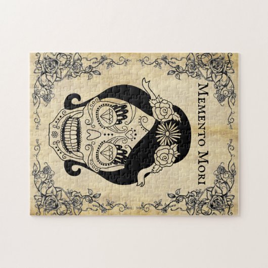  Memento Mori Woman Skull Legpuzzel (Horizontaal)