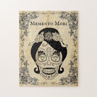 Memento Mori Woman Skull Legpuzzel
