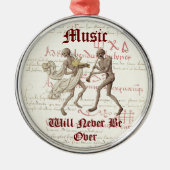 Memento mori X-mas-Ornament VI Metalen Ornament (Voorkant)