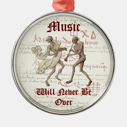 Memento mori X-mas-Ornament VI Metalen Ornament (Voorkant)