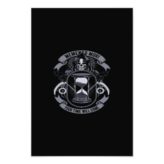 memento mori your time will come foto afdruk (Voorkant)