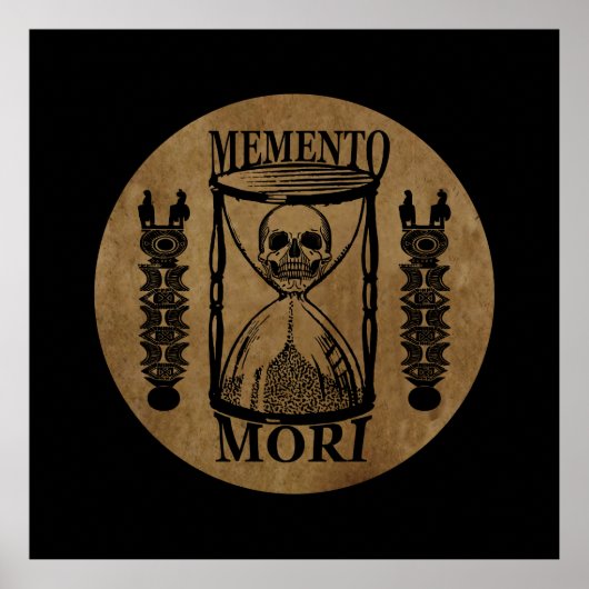 memento mori zandloper poster (Voorkant)