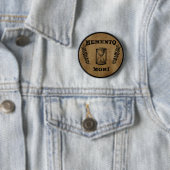 memento mori zandloper ronde button 5,7 cm (In situ)