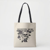 Memento mori zwarte rozen tote bag (Voorkant)