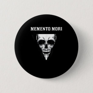 Memento mortaliteit stoïcisme filosofie Q Ronde Button 5,7 Cm