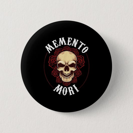 Memento mortaliteit stoïcisme filosofie stoïcisme ronde button 5,7 cm (Voorkant)