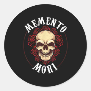 Memento mortaliteit stoïcisme filosofie stoïcisme  ronde sticker