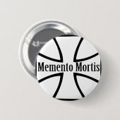 memento mortis cross icon ronde button 5,7 cm (Voorkant /achterkant)