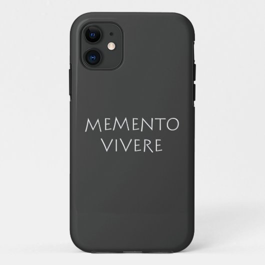 Memento vivere Case-Mate iPhone case (Achterkant)