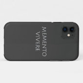 Memento vivere Case-Mate iPhone case (Achterkant (horizontaal))