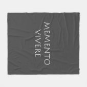 Memento vivere fleece deken (Voorkant (Horizontaal))
