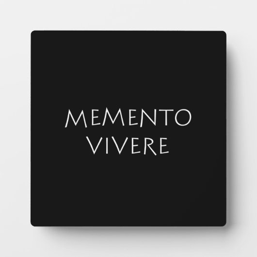 Memento vivere fotoplaat (Voorkant)
