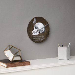 MEMENTO VIVERE • MEMENTO AMARE • MEMENTO MORI RONDE KLOK