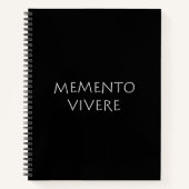 Memento vivere notitieboek (Voorkant)
