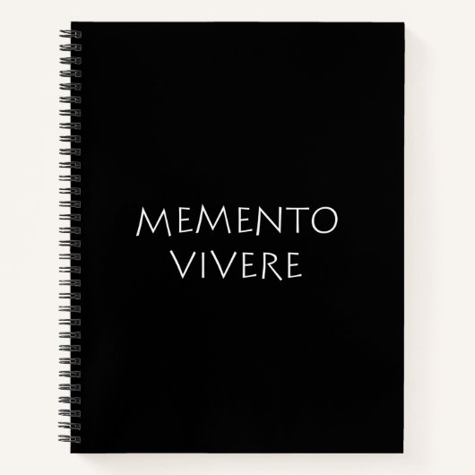 Memento vivere notitieboek (Voorkant)