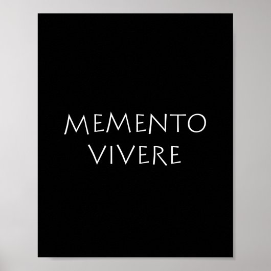 Memento vivere poster (Voorkant)