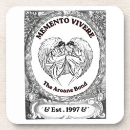 Memento Vivere | Vintage Engel Bond Kunst Bier Onderzetter