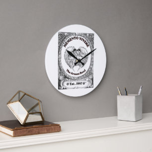Memento Vivere Vintage Engel Bond Kunst Grote Klok