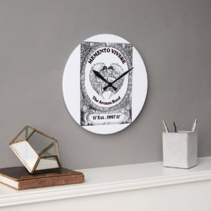 Memento Vivere Vintage Engel Bond Kunst Grote Klok