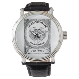Memento Vivere Vintage Engel Bond Kunst Horloge