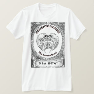Memento Vivere Vintage Engel Bond Kunst T-shirt