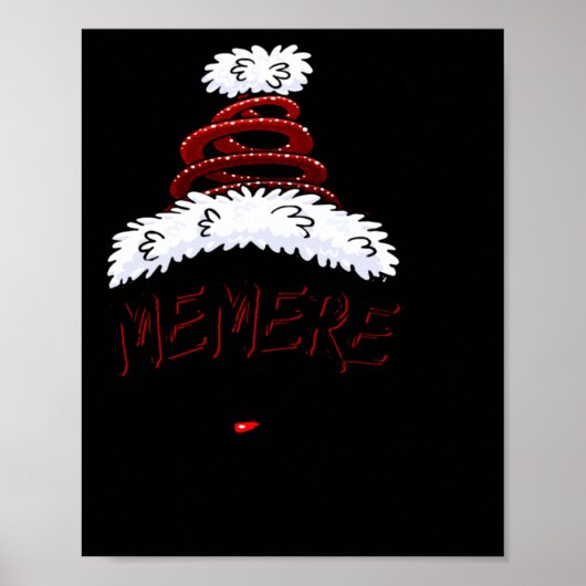 Memere Claus Xmas Happy New Santa Claus Merry Chri Poster (Voorkant)