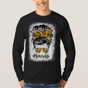 Memere Life Bleaching Memere Life Sunflower Messy T-shirt