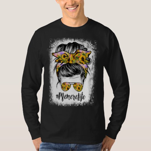 Memere Life Bleaching Memere Life Sunflower Messy T-shirt (Voorkant)