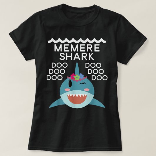 Memere Shark Matching Family T-shirt (Design voorkant)