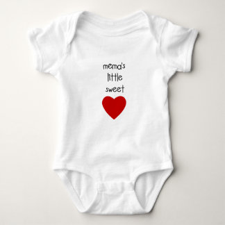 Meme's Little Sweet Heart Romper
