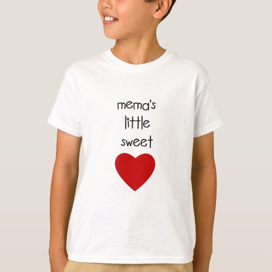 Meme's Little Sweet Heart T-shirt (Voorkant)