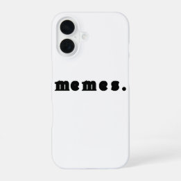 Memes T-shirt – Grappige internetcultuur iPhone 16 Hoesje
