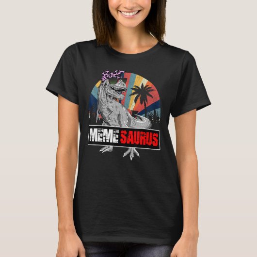 Memesaurus Rex Dinosaur Meme Saurus Family Matchin T-shirt (Voorkant)