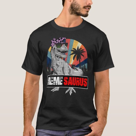 Memesaurus Rex Dinosaur Meme Saurus Family Matchin T-shirt (Voorkant)