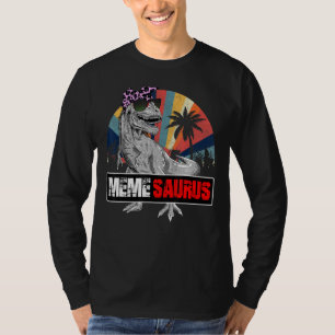 Memesaurus Rex Dinosaur Meme Saurus Family Matchin T-shirt